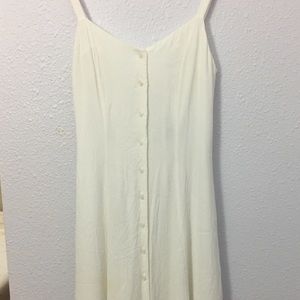 Forever 21 Long/Maxi White Open Back Dress